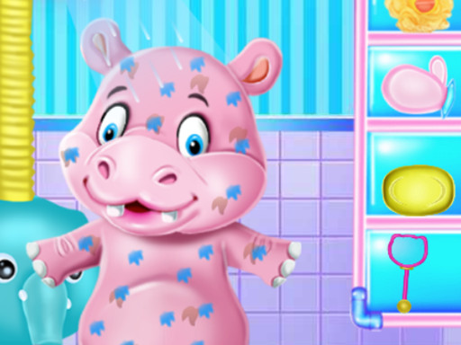 Baby Hippo Bath Time game cover