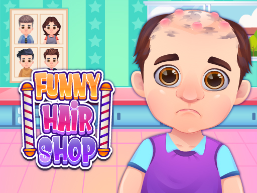 FUNNY HAIR SALON game cover